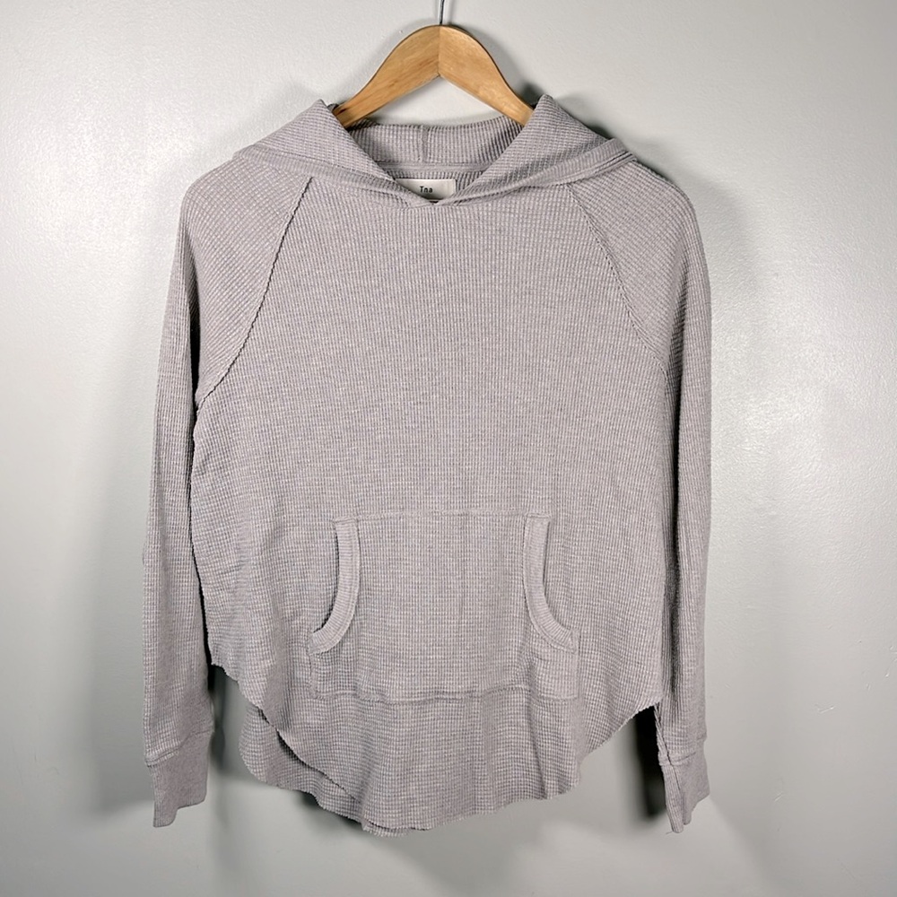 Tna Hoodie Thermal Gray Top Size S.